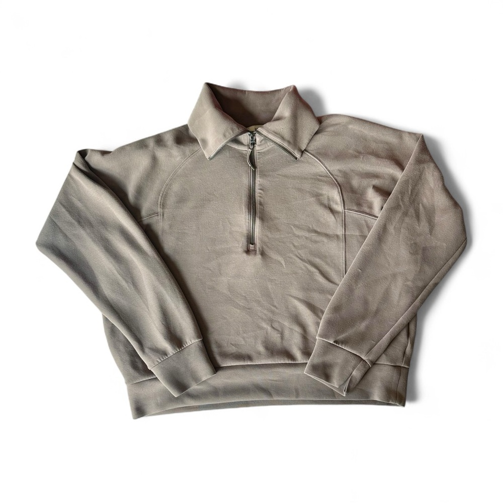 Spanx Air Essentials Half-Zip Stretch-Jersey Swea… - image 3